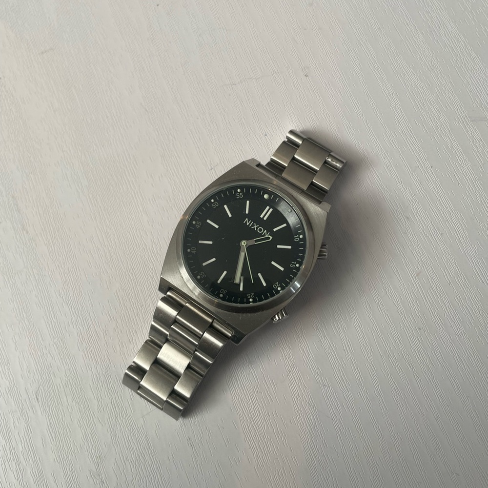 Nixon brigade Silver Stainless Steel Watch